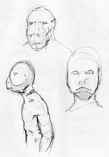 sketch:study of heads